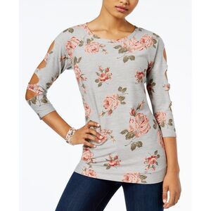 Almost Famous Juniors Cutout Sleeve Tunic